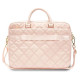 Guess Quilted 4G bag for a 16" laptop - pink