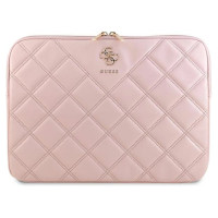 Guess Quilted 4G cover for a 14" laptop - pink