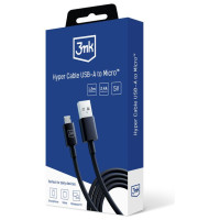 3Mk Protection 3mk Hyper Cable USB-A / micro USB 5V 2.4A 1.2m - black