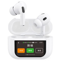 Dudao U19 in-ear TWS wireless Bluetooth 5.3 headphones with LED display - white