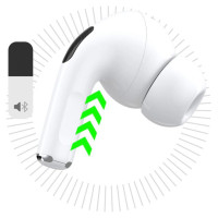 Dudao U19 in-ear TWS wireless Bluetooth 5.3 headphones with LED display - white