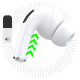 Dudao U19 in-ear TWS wireless Bluetooth 5.3 headphones with LED display - white