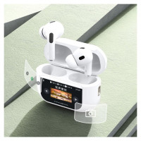 Dudao U19 in-ear TWS wireless Bluetooth 5.3 headphones with LED display - white