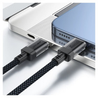Acefast C12 USB-C / USB-C PD cable 60W 480Mb/with nylon braid - black