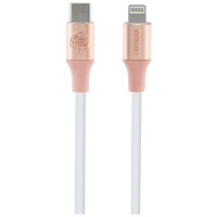 Guess Ebossed Logo USB-C / Lightning Cable 1.5m Fast Charging - Pink