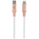 Guess Ebossed Logo USB-C / Lightning Cable 1.5m Fast Charging - Pink