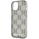 Karl Lagerfeld IML Mono KL Pattern & Cord case for iPhone 15 / 14 / 13 - black