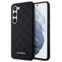 Karl Lagerfeld Saffiano Mono Metal Logo case for Samsung Galaxy S24 - black