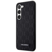 Karl Lagerfeld Saffiano Mono Metal Logo case for Samsung Galaxy S24 - black