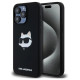 Karl Lagerfeld Silicone Choupette Head MagSafe case for iPhone 15 Pro - black