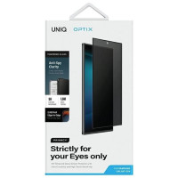 Uniq Optix Privacy tempered glass for Samsung Galaxy S24 with applicator