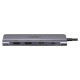 Ugreen CM195 ​​6in1 adapter USB-C - HDMI / 2x USB-A 3.0 / USB-C PD / SD / TF reader - gray