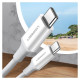 Ugreen US264 60520 USB-C / USB-C PD QC AFC Cable 2m - White