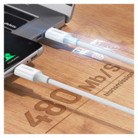 Ugreen US264 60520 USB-C / USB-C PD QC AFC Cable 2m - White
