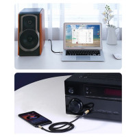 Ugreen AV127 10630 audio TRS cable mini jack 3.5mm / jack 6.35mm 5m - gray