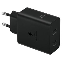 Samsung Power Adapter Duo EP-T5020XBEGEU network charger 2x USB-C 50W - black