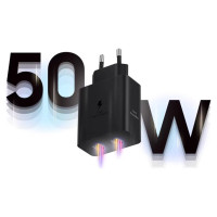 Samsung Power Adapter Duo EP-T5020XBEGEU network charger 2x USB-C 50W - black