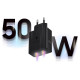 Samsung Power Adapter Duo EP-T5020XBEGEU network charger 2x USB-C 50W - black