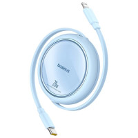 Baseus Free2Pull Cable Retractable USB-C / Lightning 20W 1m - Blue