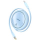 Baseus Free2Pull Cable Retractable USB-C / Lightning 20W 1m - Blue