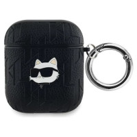 Karl Lagerfeld Monogram Choupette Head case for AirPods 1 / 2 - black