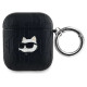 Karl Lagerfeld Monogram Choupette Head case for AirPods 1 / 2 - black