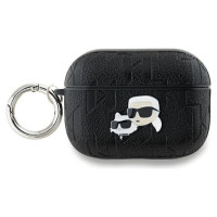 Karl Lagerfeld Monogram Karl & Choupette Head Case for AirPods Pro 2 - Black