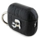 Karl Lagerfeld Monogram Karl & Choupette Head Case for AirPods Pro 2 - Black