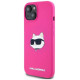 Karl Lagerfeld Silicone Choupette Head MagSafe Case for iPhone 15 Plus / 14 Plus - Pink