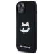 Karl Lagerfeld Silicone Choupette Head MagSafe Case for iPhone 15 Plus / 14 Plus - Black