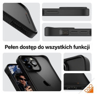 Panzerglass ClearCase Case for iPhone 15 Pro Max with Military Grade Certification - Transparent and Black
