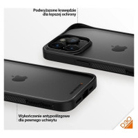 Panzerglass ClearCase Case for iPhone 15 Pro Max with Military Grade Certification - Transparent and Black