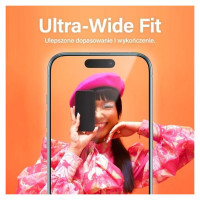 Panzerglass Ultra-Wide Fit tempered glass with positioner for iPhone 15 Pro