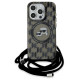 Karl Lagerfeld IML Crossbody Monogram Karl & Choupette Head MagSafe Case for iPhone 15 Pro Max - Black