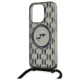 Karl Lagerfeld IML Crossbody Monogram Karl & Choupette Head MagSafe Case for iPhone 15 Pro Max - Black