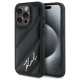 Karl Lagerfeld Diagonal Quilted Script case for iPhone 13 Pro / 13 - black