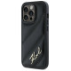 Karl Lagerfeld Diagonal Quilted Script case for iPhone 13 Pro / 13 - black
