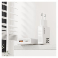 Dudao GaN Dudao A30EU 30W USB-A / USB-C Wall Charger - White