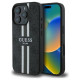Guess 4G Printed Stripes MagSafe case for iPhone 16 Pro Max - black
