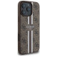 Guess 4G Printed Stripes MagSafe Case for iPhone 16 Pro Max - Brown
