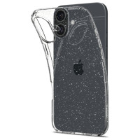 Spigen Liquid Crystal iPhone 16 Case - Clear Glitter