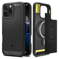 Spigen Rugged Armor MagSafe Case for iPhone 16 Pro Max - Black