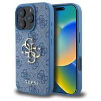 Guess 4G Big Logo iPhone 16 Pro Case - Blue