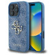 Guess 4G Big Logo iPhone 16 Pro Case - Blue