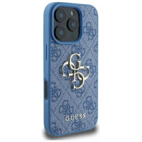 Guess 4G Big Logo iPhone 16 Pro Case - Blue