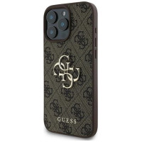 Guess 4G Big Logo iPhone 16 Pro Case - Brown