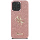 Guess Fixed Glitter Big 4G Case for iPhone 16 Pro - Pink