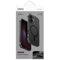 Uniq LifePro Xtreme Magclick Charging Case for iPhone 16 - Black