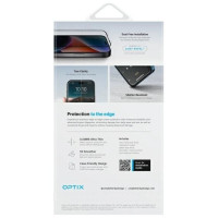 Uniq Optix Matte tempered glass with applicator for iPhone 16 Plus