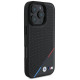 BMW M Perforated Tricolor Line MagSafe Case for iPhone 16 Pro - Black